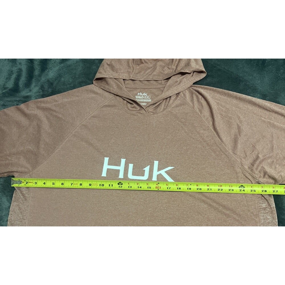2XL Huk Fishing Men Pursuit Long Sleeve Kelp Wash Heather - Picture 6 of 7